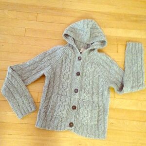 A&F Gray Cardigan Sweater